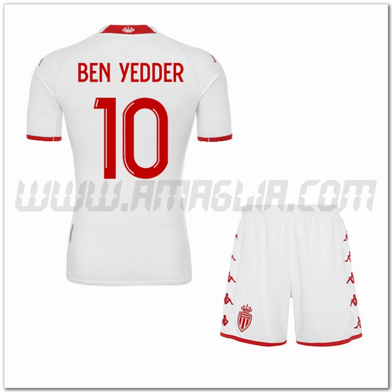 Kit Maglia BEN YEDDER #10 AS Monaco Bambino Prima 2022 2023