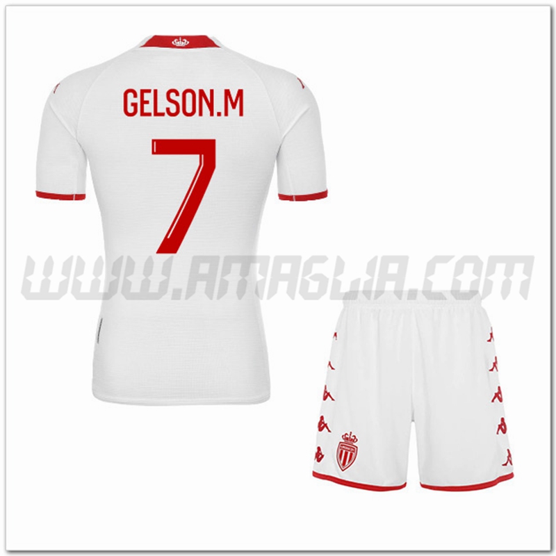 Kit Maglia GELSON.M #7 AS Monaco Bambino Prima 2022 2023
