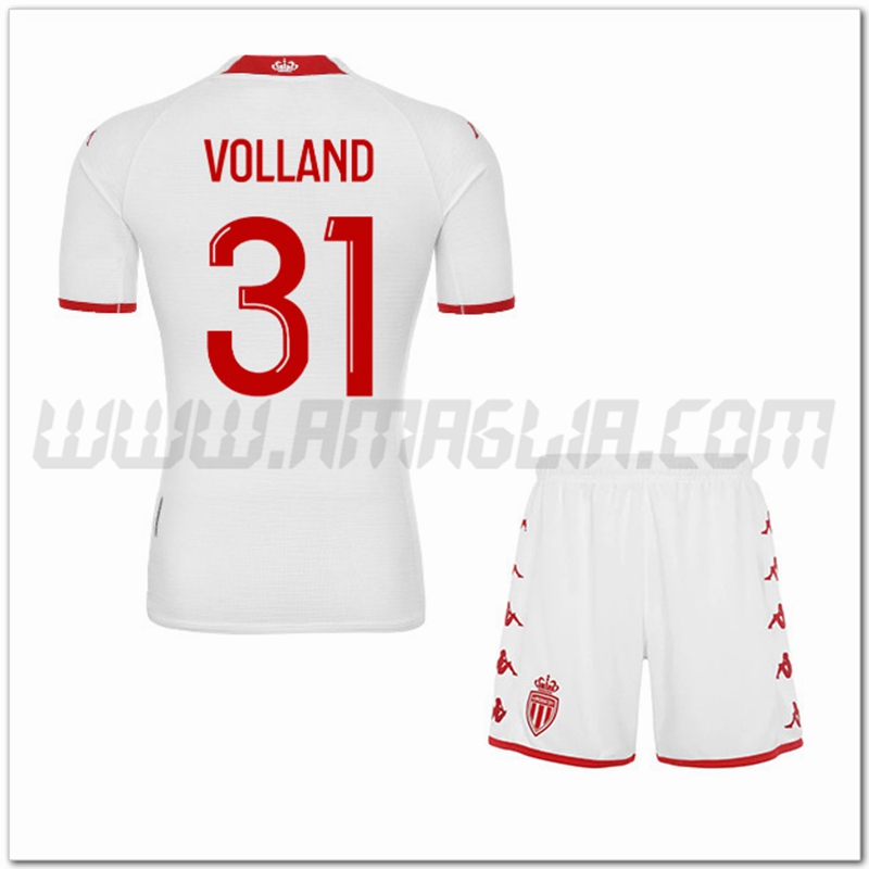 Kit Maglia VOLLAND #31 AS Monaco Bambino Prima 2022 2023