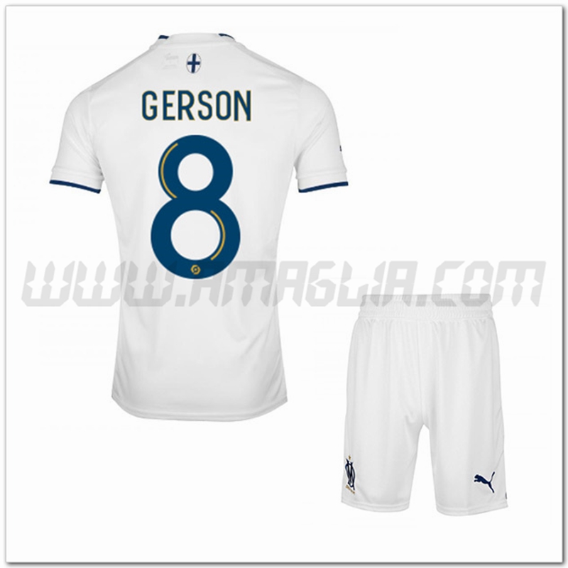 Kit Maglia GERSON #8 Marsiglia OM Bambino Prima 2022 2023