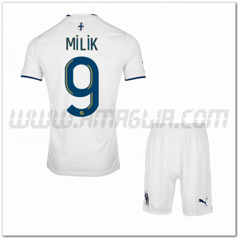 Kit Maglia MILIK #9 Marsiglia OM Bambino Prima 2022 2023