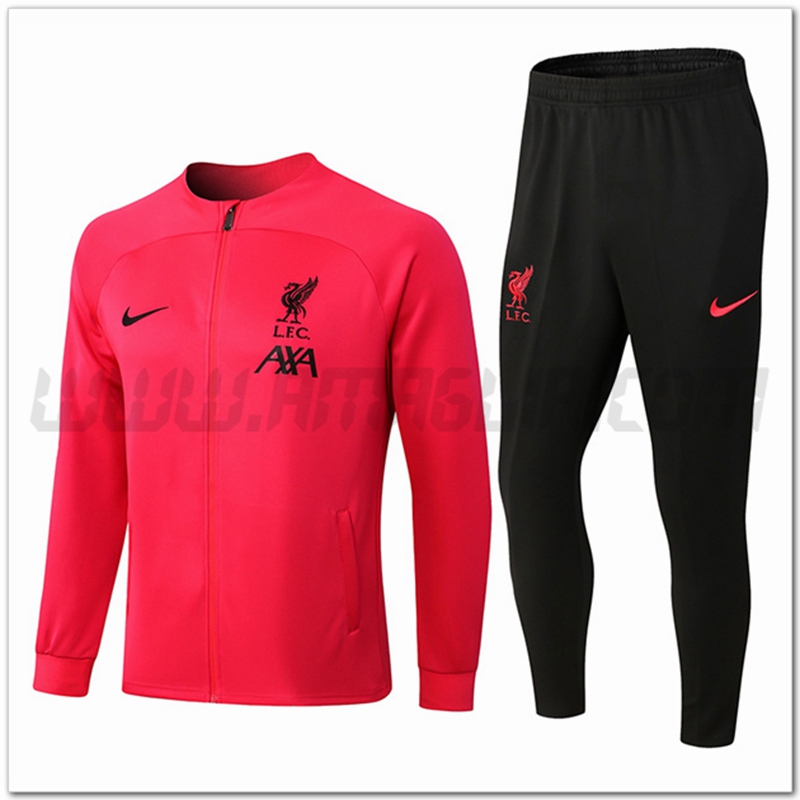 Tuta Giacca Allenamento FC Liverpool Rosso 2022 2023