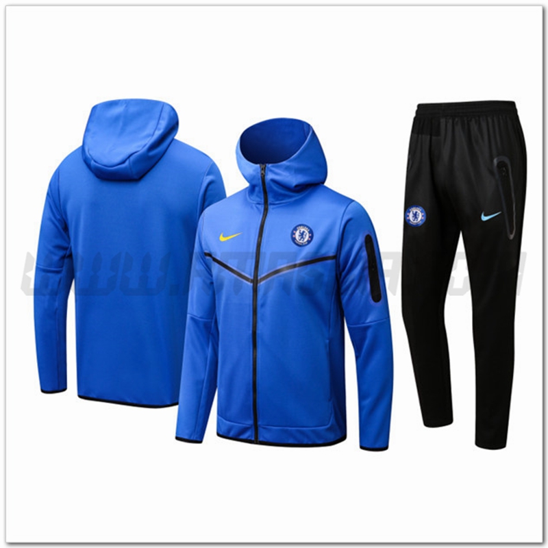 Tuta Giacca con Cappuccio FC Chelsea Blu 2022 2023