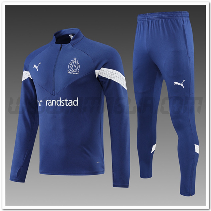Tuta Allenamento Marsiglia Bambino Blu 2022 2023