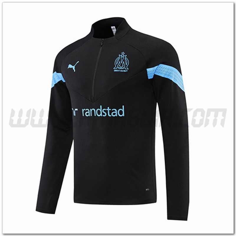 Felpa Allenamento Marsiglia Nero 2022 2023