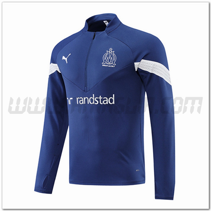 Felpa Allenamento Marsiglia Blu 2022 2023