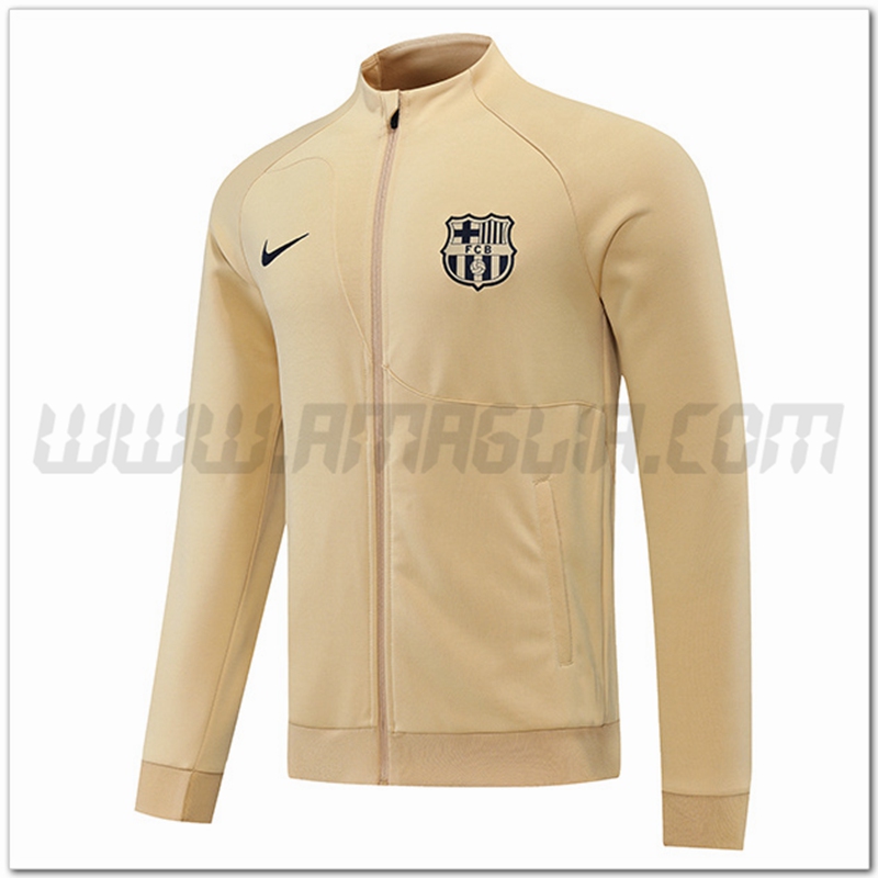Giacca Calcio FC Barcellona Giallo 2022 2023