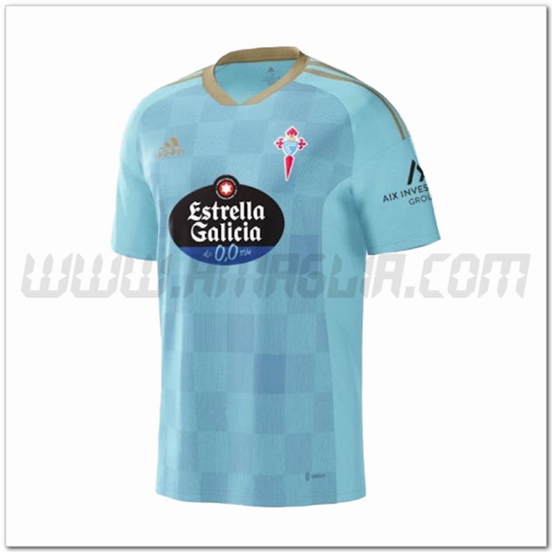 Celta Vigo Prima Nuovo Maglia 2022 2023 Cielo blu