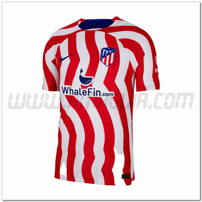 Atletico Madrid Prima Nuovo Maglia 2022 2023 Bianco Rosso