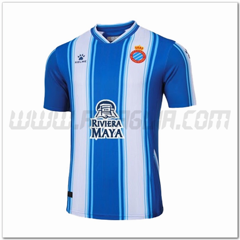 RCD Espanyol Prima Nuovo Maglia 2022 2023 Blu Bianco