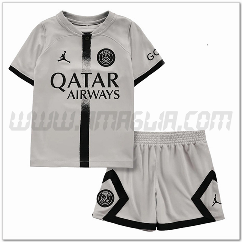 Nuovo Kit Maglia PSG Bambino Seconda 2022 2023