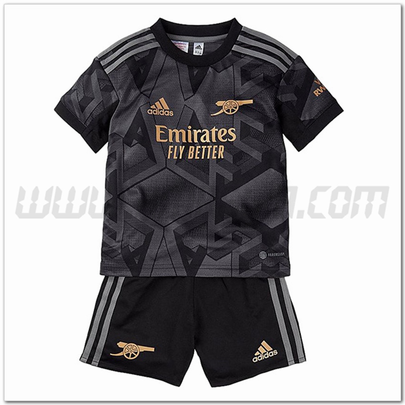 Nuovo Kit Maglia Arsenal Bambino Seconda 2022 2023