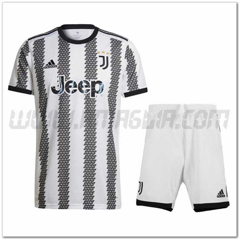 Nuovo Kit Maglia Juventus Bambino Prima 2022 2023