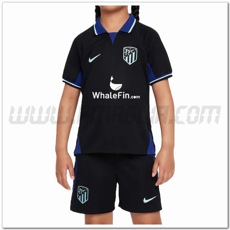 Nuovo Kit Maglia Atletico Madrid Bambino Seconda 2022 2023