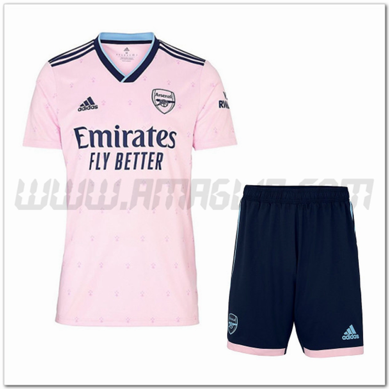 Kit Maglia Arsenal Terza + Pantaloncini 2022 2023