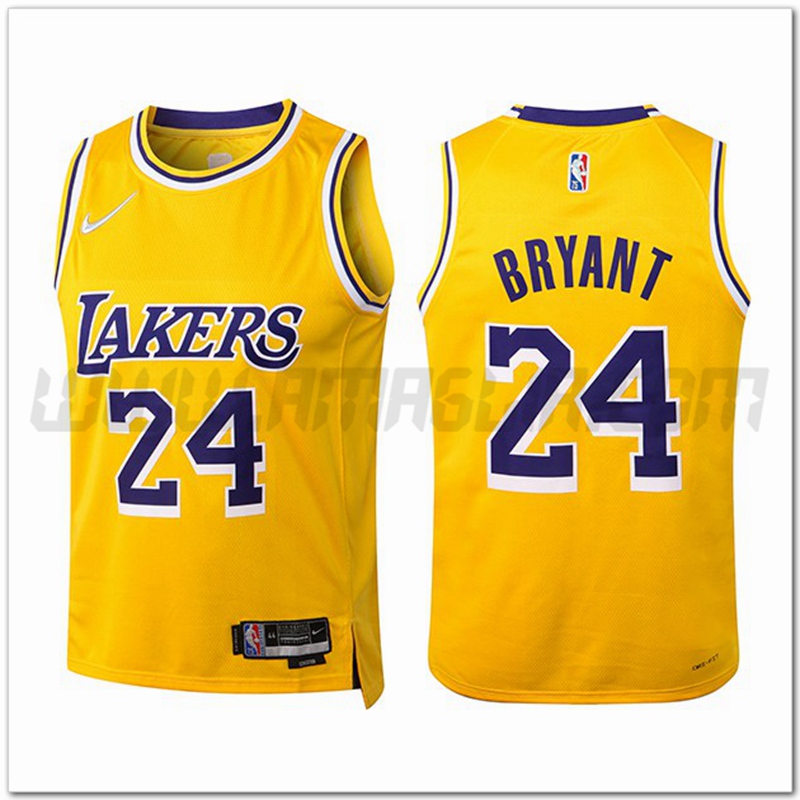 Maglia Los Angeles Lakers (WIGGINS #24) Giallo