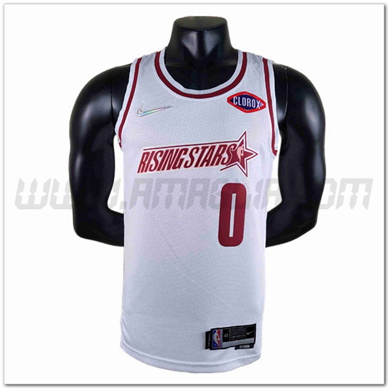 Maglia American All-Star (HALIBURTON #0) Bianco