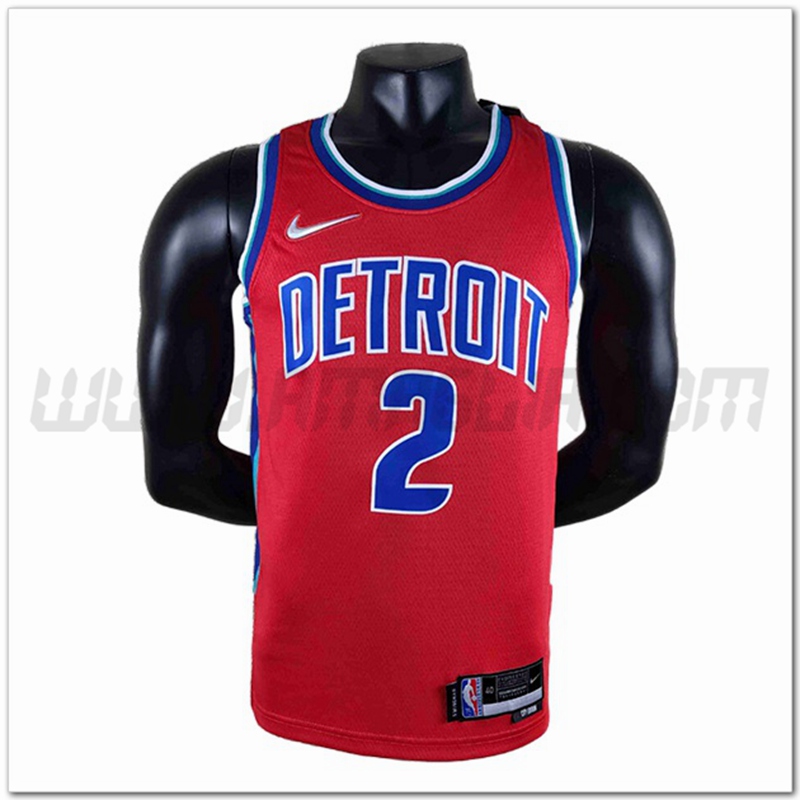 Maglia Detroit Pistons (CUNNINGHAM #2) Rosso