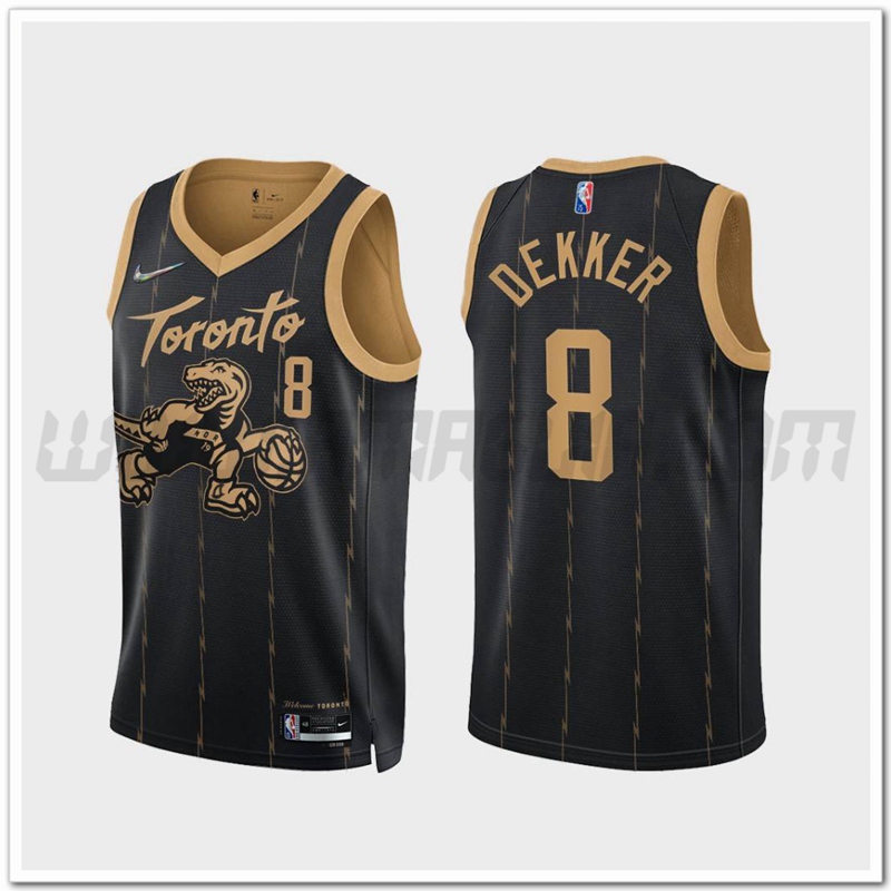 Maglia Toronto Raptors (DEKKER #8) Nero