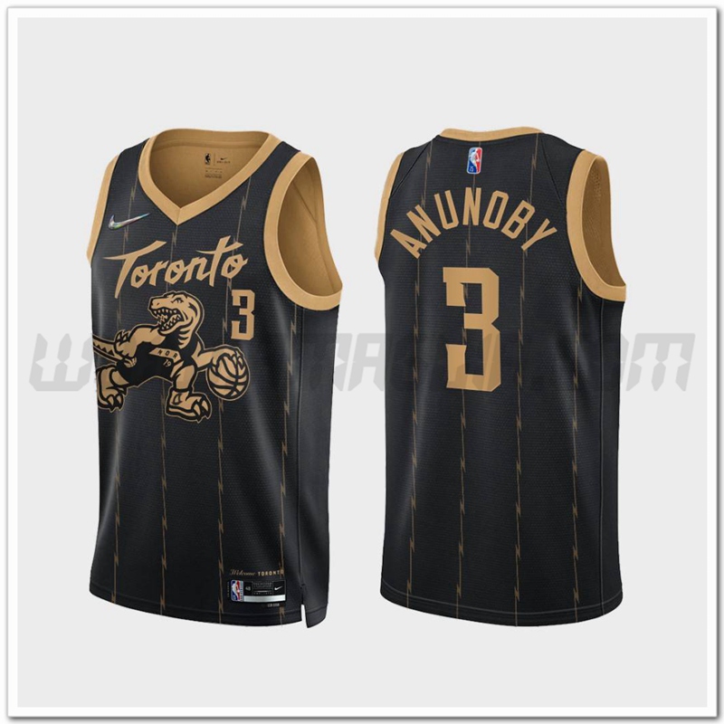 Maglia Toronto Raptors (ANUNOBY #3) Nero