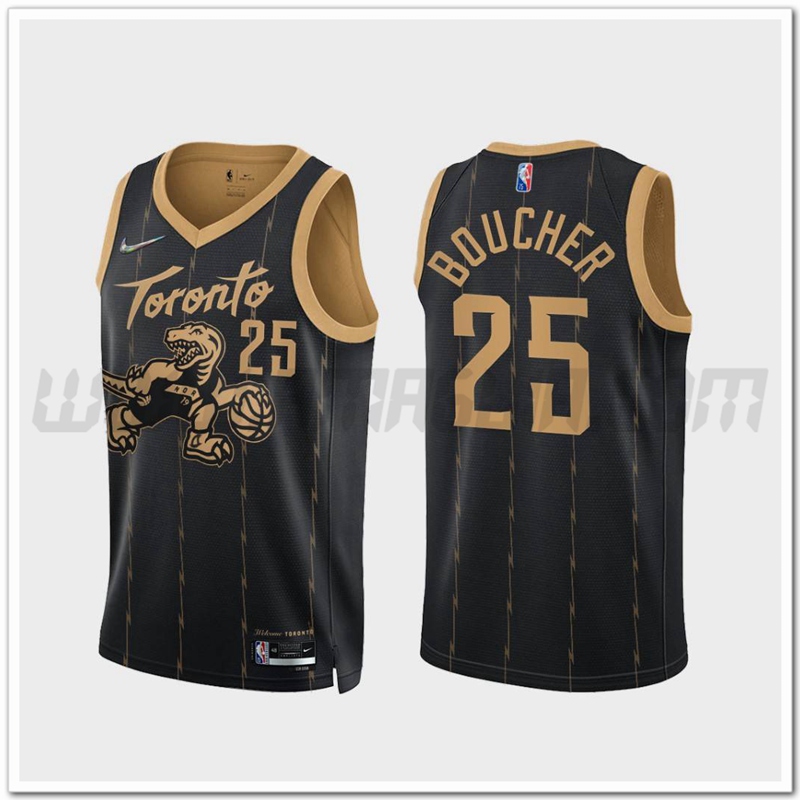 Maglia Toronto Raptors (BOUCHER #25) Nero