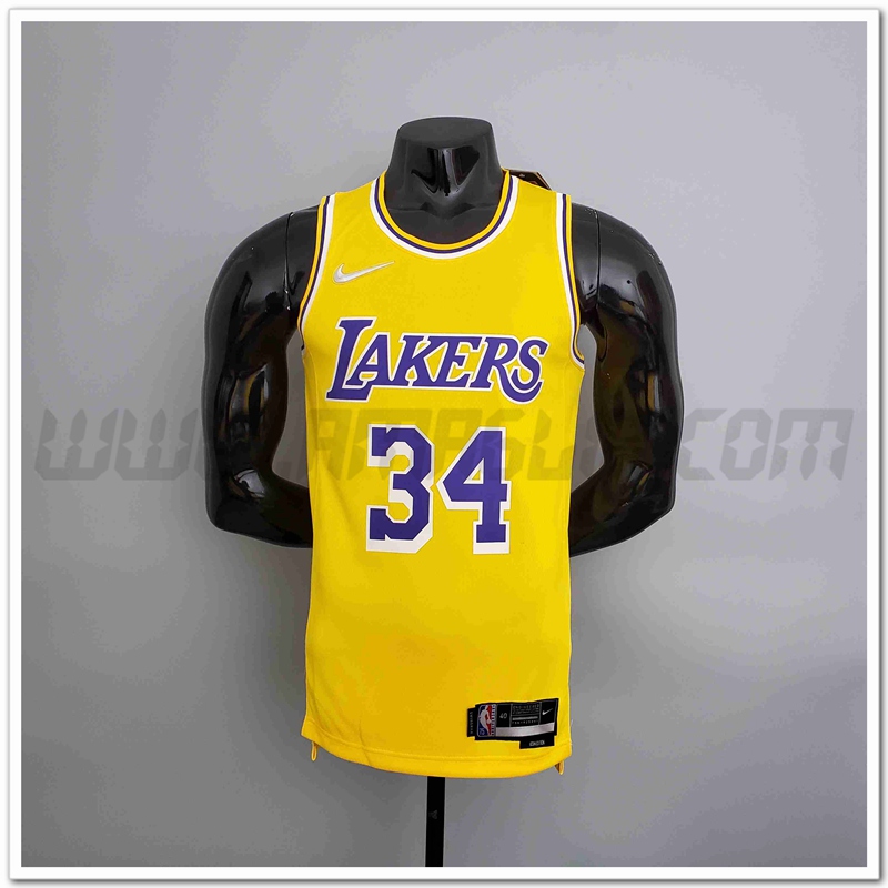 Maglia Los Angeles Lakers (O'NEAL #34) Giallo