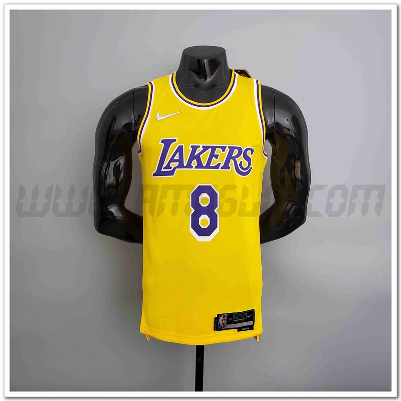 Maglia Los Angeles Lakers (BRYANT #8) Giallo