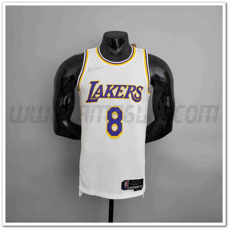 Maglia Los Angeles Lakers (BRYANT #8) Bianco