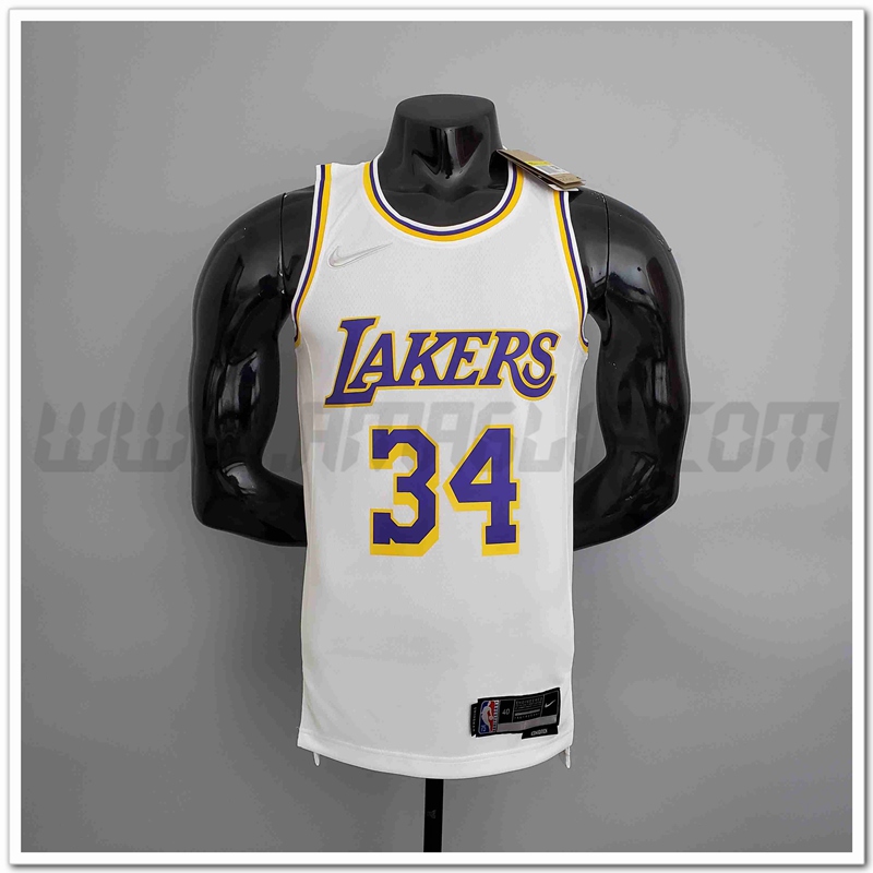 Maglia Los Angeles Lakers (O'NEAL #34) Bianco