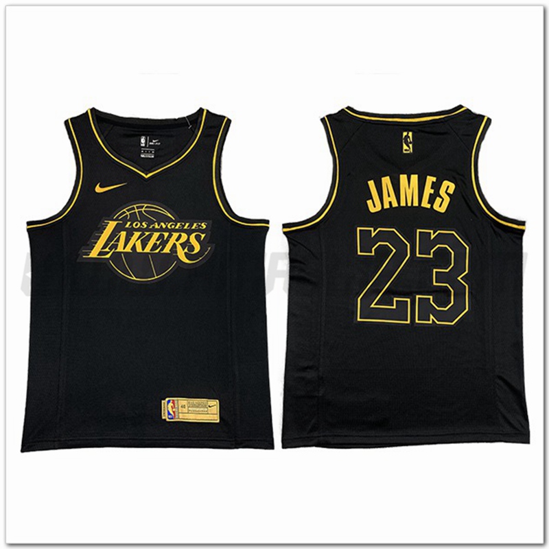 Maglia Los Angeles Lakers (JAMES #23) Nero
