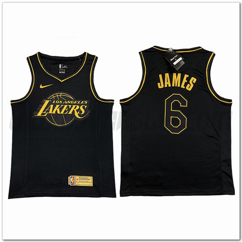 Maglia Los Angeles Lakers (JAMES #6) Nero
