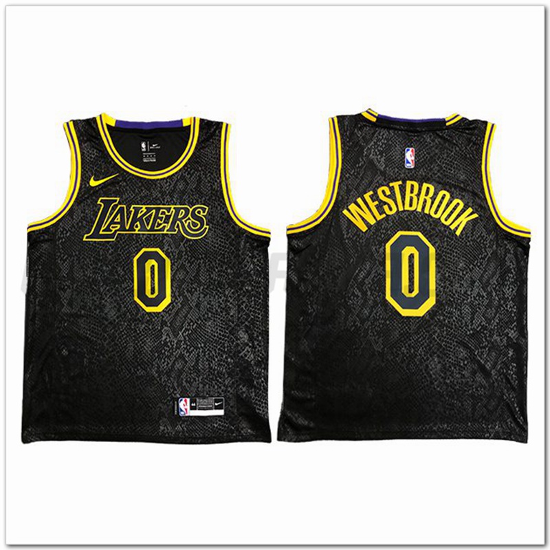 Maglia Los Angeles Lakers (WESTBROOK #0) Nero