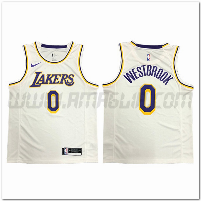 Maglia Los Angeles Lakers (WESTBROOK #0) Bianco
