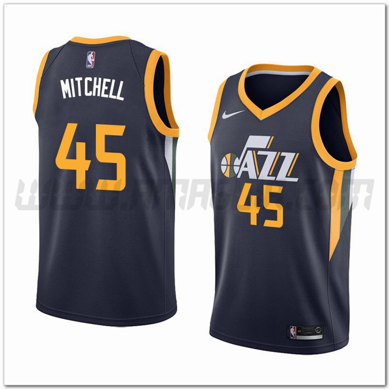 Maglia Utah Jazz (MITCHELL #45) Nero