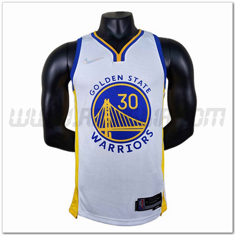 Maglia Golden State Warriors (CURRY #30) Bianco