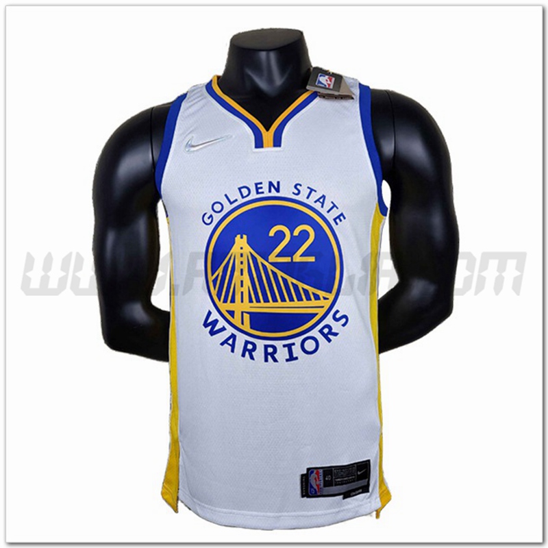 Maglia Golden State Warriors (WIGGINS #22) Bianco