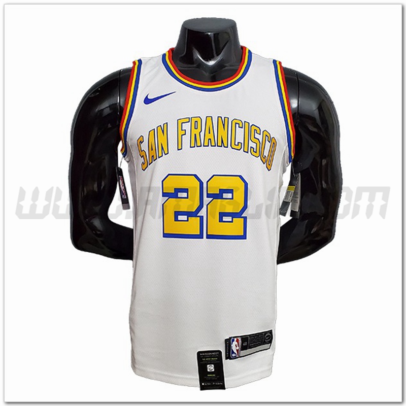 Maglia Golden State Warriors (WIGGINS #22) Bianco