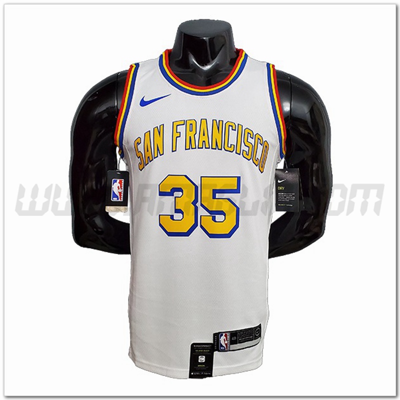 Maglia Golden State Warriors (DURANT #35) Bianco
