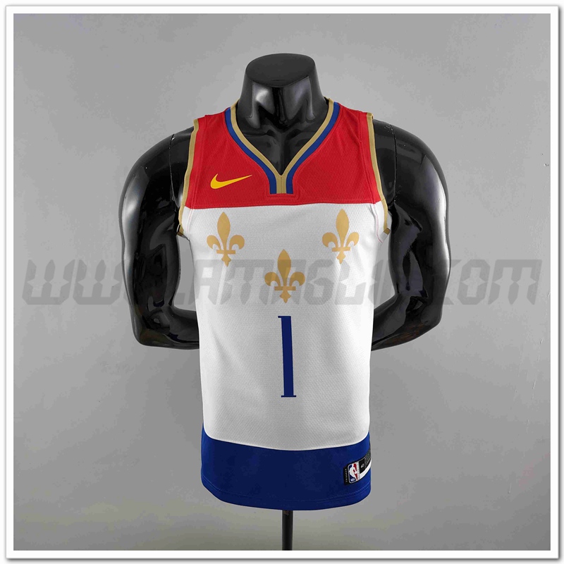 Maglia New Orleans Pelicans (WLLIAMSIN #1) 2020 Rosso/Bianco/Blu Urban Edition