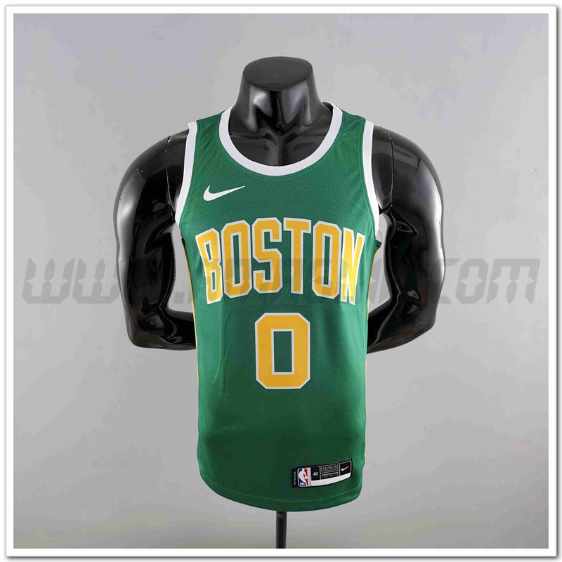 Maglia Boston Celtics (TATUM #0) Verde