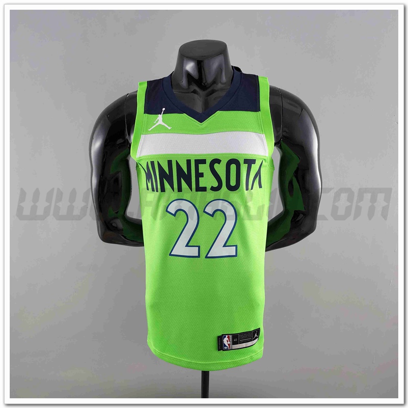 Maglia Minnesota Timberwolves (WIGGINS #22) Verde Air Jordan