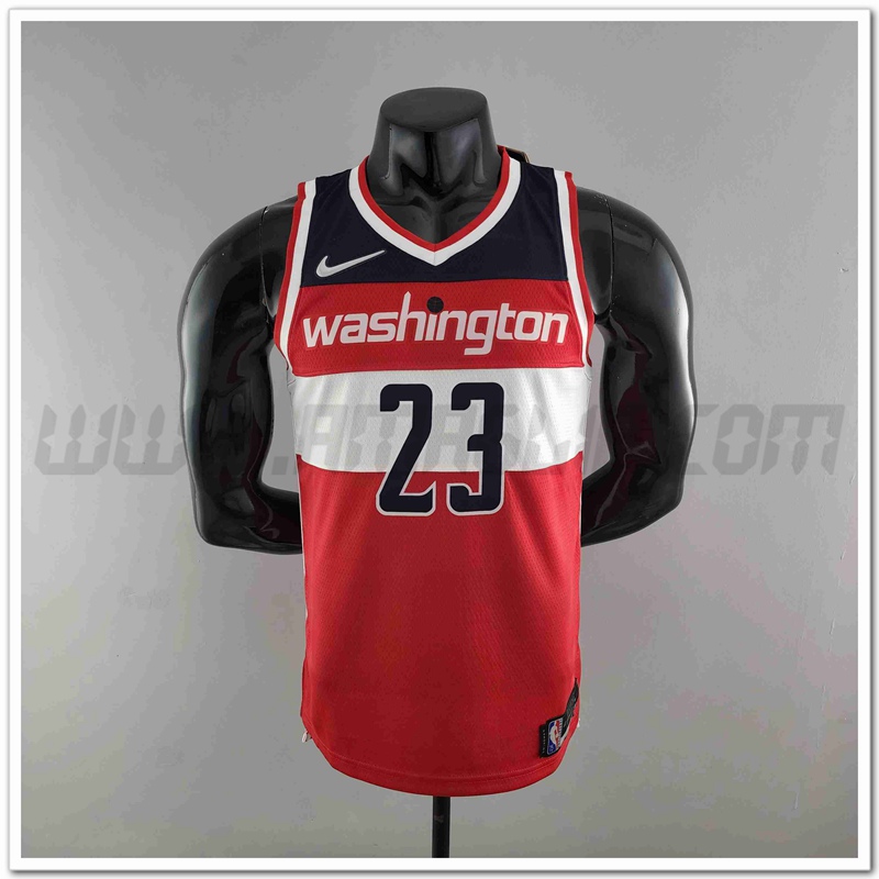 Maglia Washington Wizards (JORDAN #23) Rosso/Bianco/Blu 75°anniversario