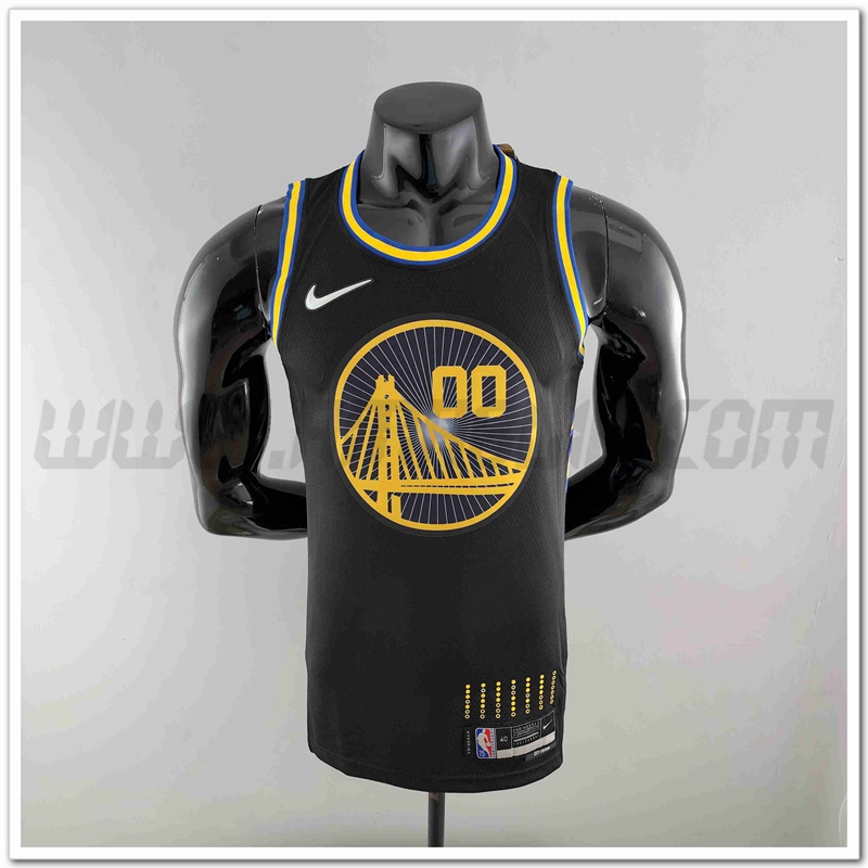 Maglia Golden State Warriors (KUMINGA #00) 2022 Nero 75°anniversario Citta