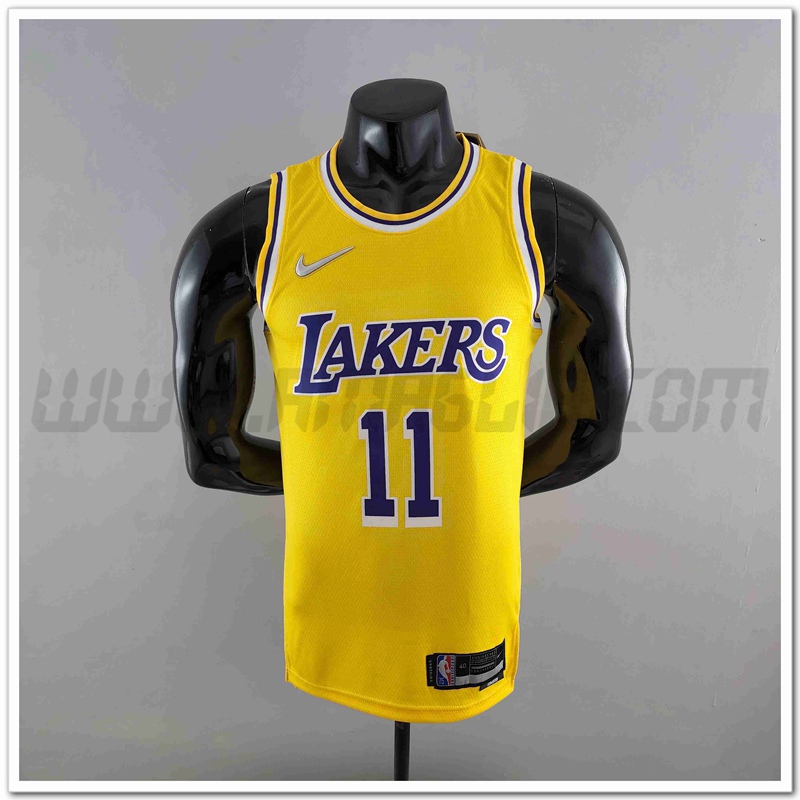 Maglia Los Angeles Lakers (IRVING #11) Giallo 75°anniversario