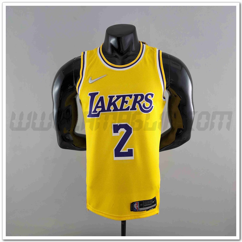 Maglia Los Angeles Lakers (IRVING #2) Giallo 75°anniversario