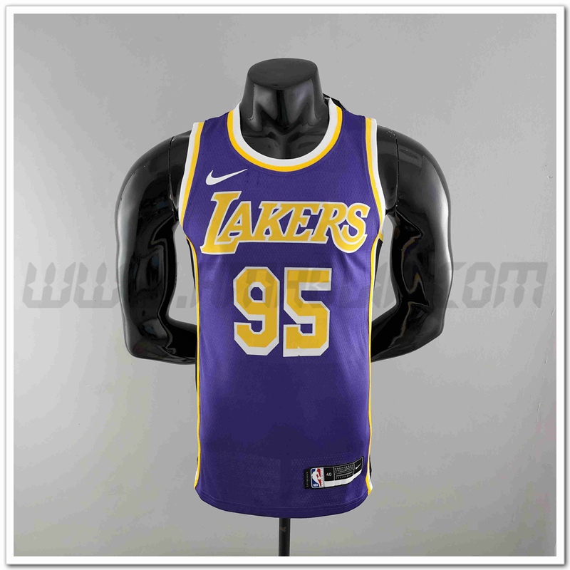 Maglia Los Angeles Lakers (TOSCANO #95) Porpora