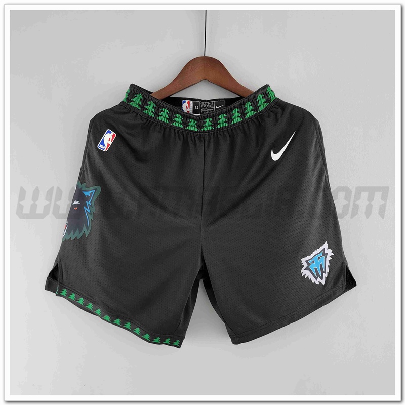 Pantalonicini NBA Minnesota Timberwolves Retro Nero
