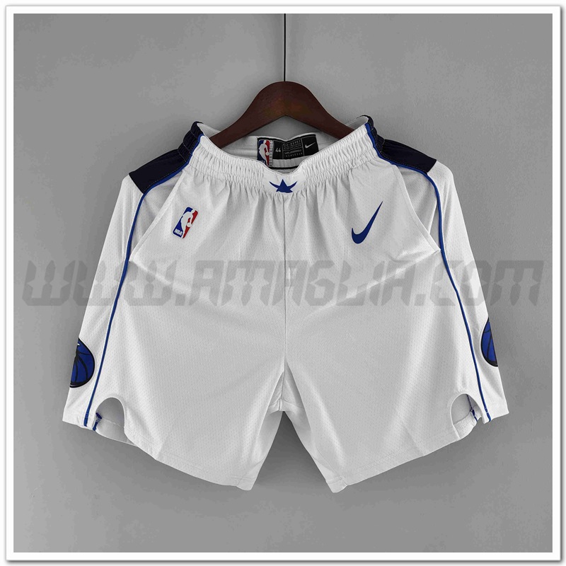 Pantalonicini NBA Dallas Mavericks Bianco