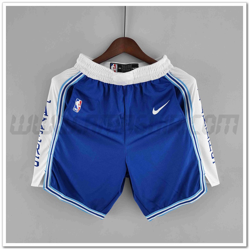 Pantalonicini NBA Los Angeles Lakers Retro Blu/Bianco Trim