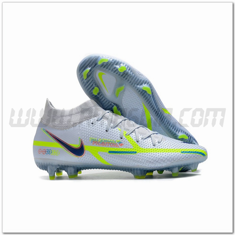 Nike Scarpe da Calcio Phantom GT2 Dynamic Fit Elite FG Bianco/Verde